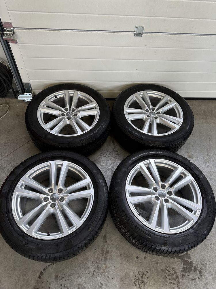 Jante 20 ORIGINALE Audi Q7 Iarna 255/50/20 S-Line Continental