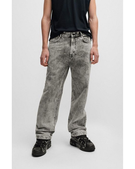 Blugi Hugo, baggy marimea S/M, gri