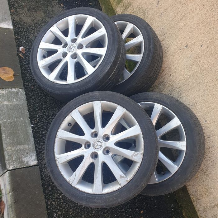 Vand set 4  jante Aliaj Originale Mazda etc 17 zoli Detalii in anunt !