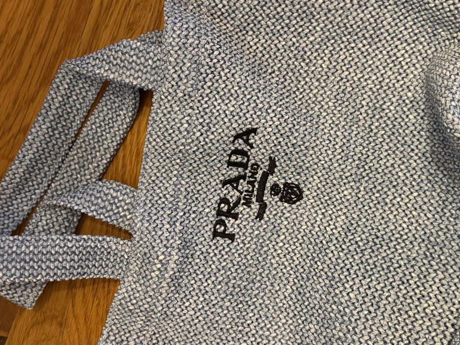 Нова сламена оригинална чанта Prada