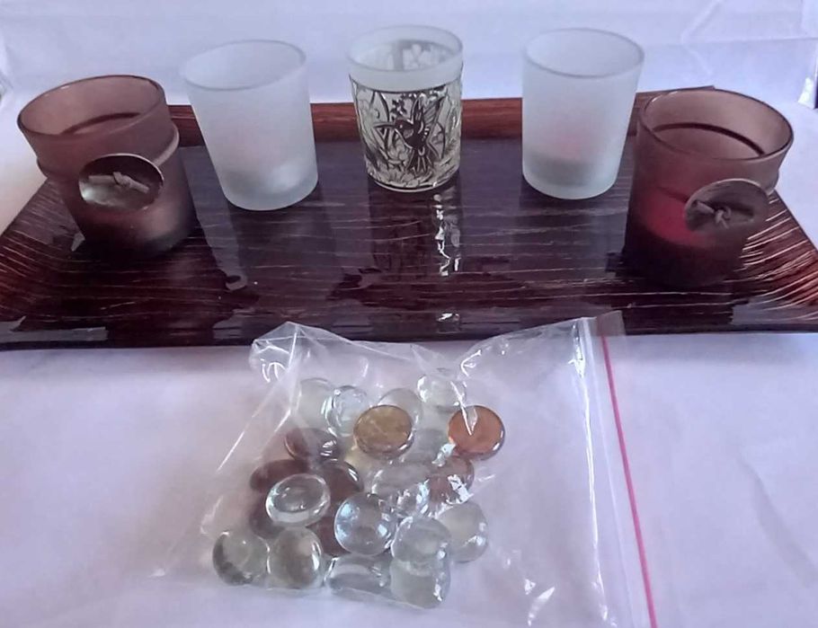 set pentru lumânări pentru o seară romantică (50 - 45 lei)