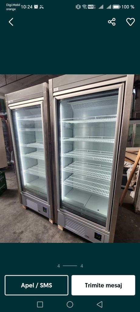 Vitrine frigorifice verticale simple congelator