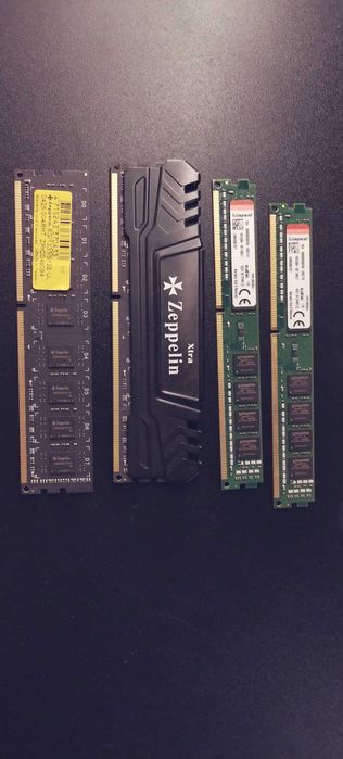 Set de RAMx4 DDR3 Kingston & Zeppelin 1333MHZ