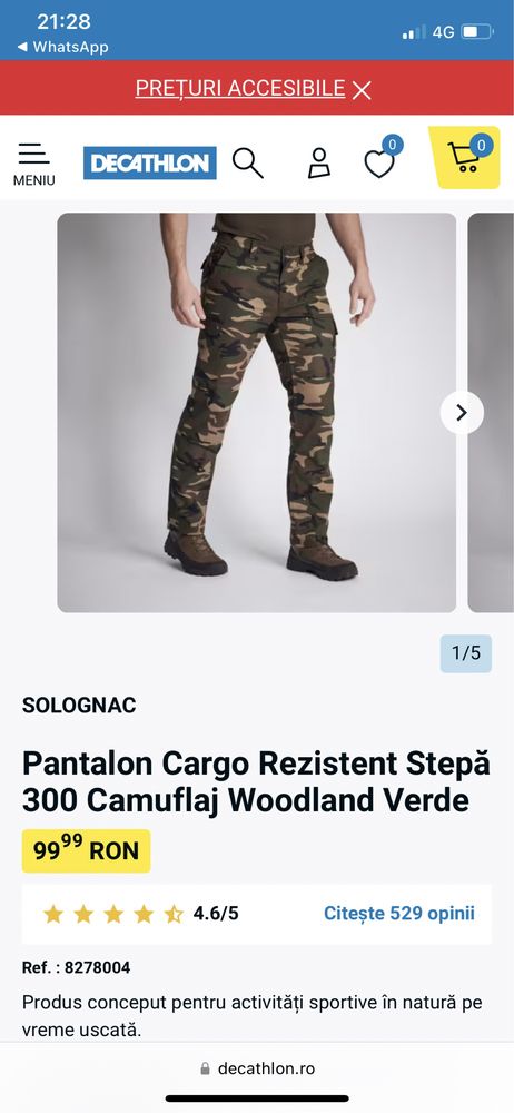 Pantalon de camuflaj