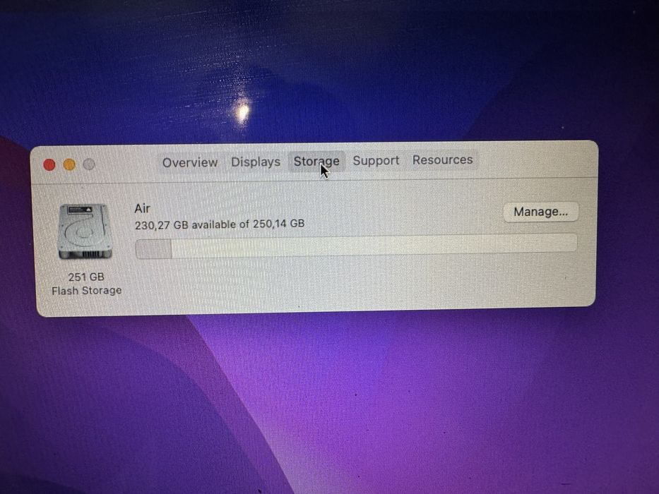 Macbook 13 8gb 250gb beterie noua