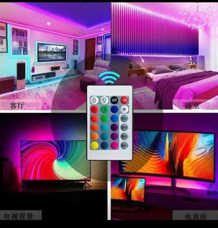 USB Bluetooth Smart Lamp Strip TV Фон Настенный красочный набор Лампов