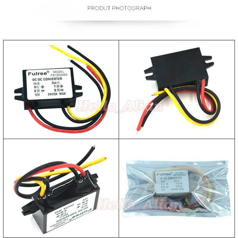 Regulator Convertor DC 12V to 24V 72W, 3A Nou ambalat!
