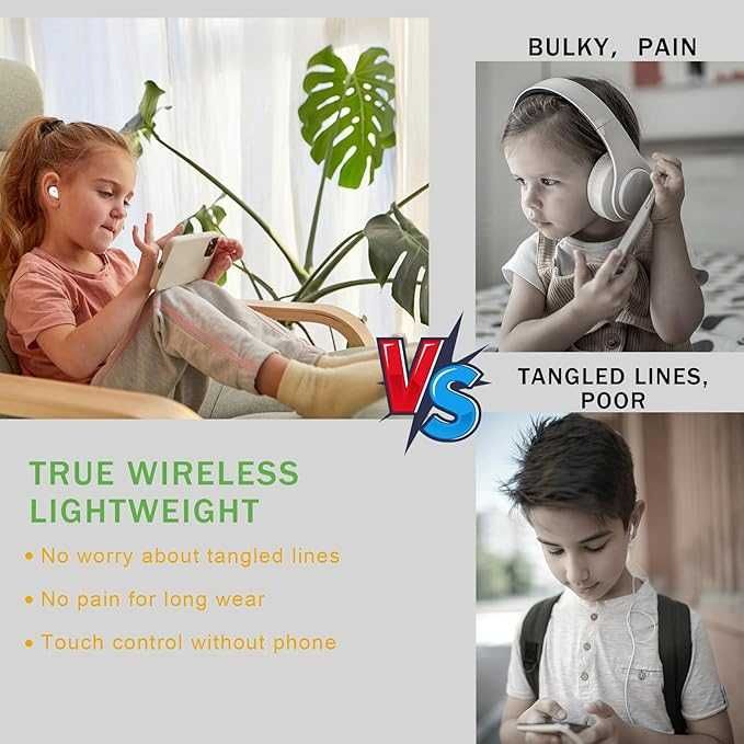Bluetooth слушалки COOTIMOCK за деца