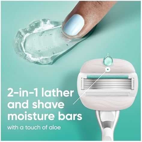 Venus самобръсначка Gillettе остриета + метална дръжка + душ поставка