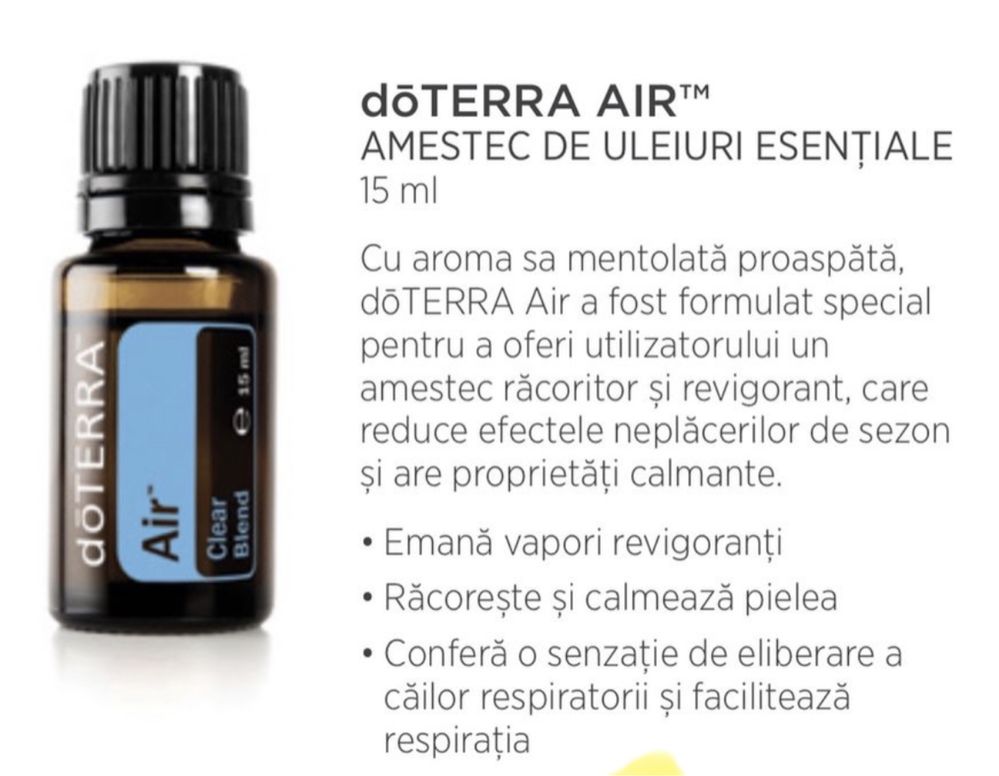 Vând ulei AIR doTerra nou sigilat