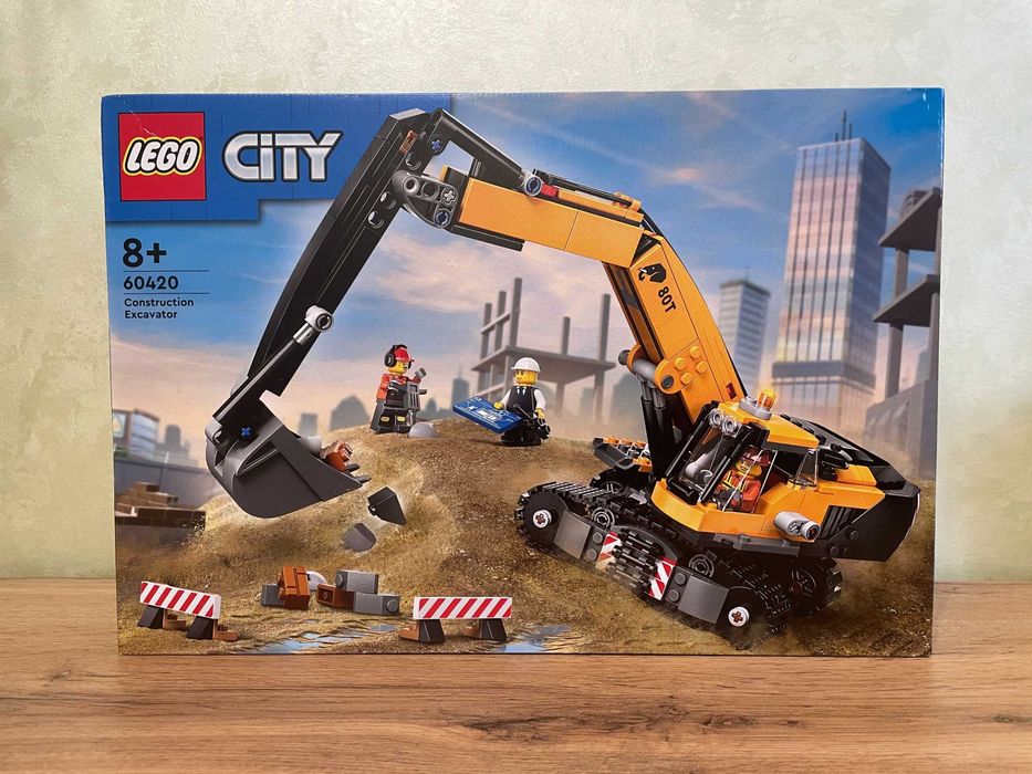Lego City: Желтый строительный экскаватор (60420)