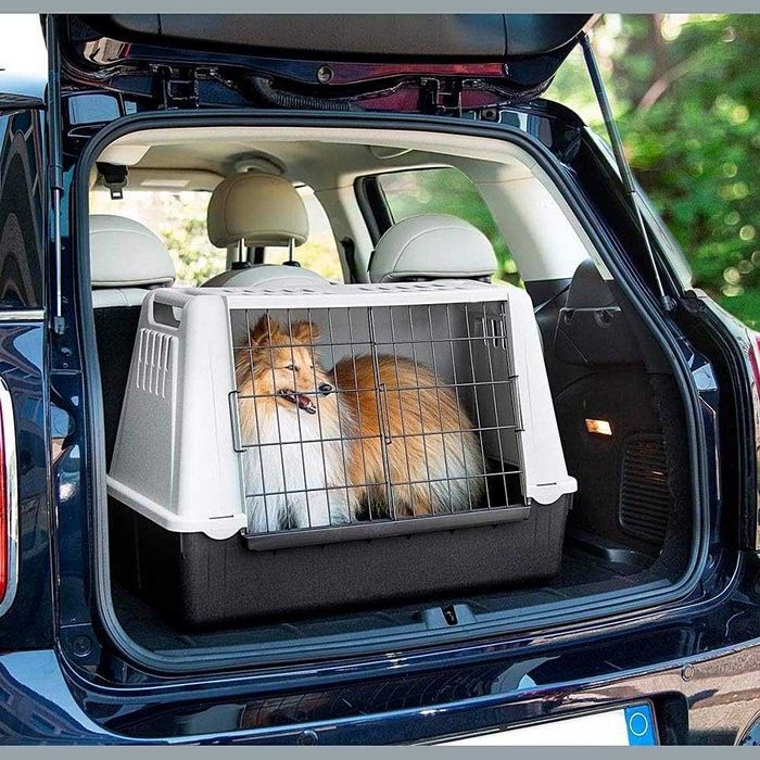 FERPLAST Cuşcă de transport pentru maşină ATLAS CAR 72 x 41 x 51cm,gri