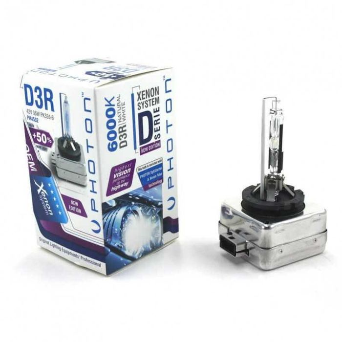 Ксенонова крушка PHOTON D3R 35W 6000K +50% ПОВЕЧЕ СВЕТЛИНА
