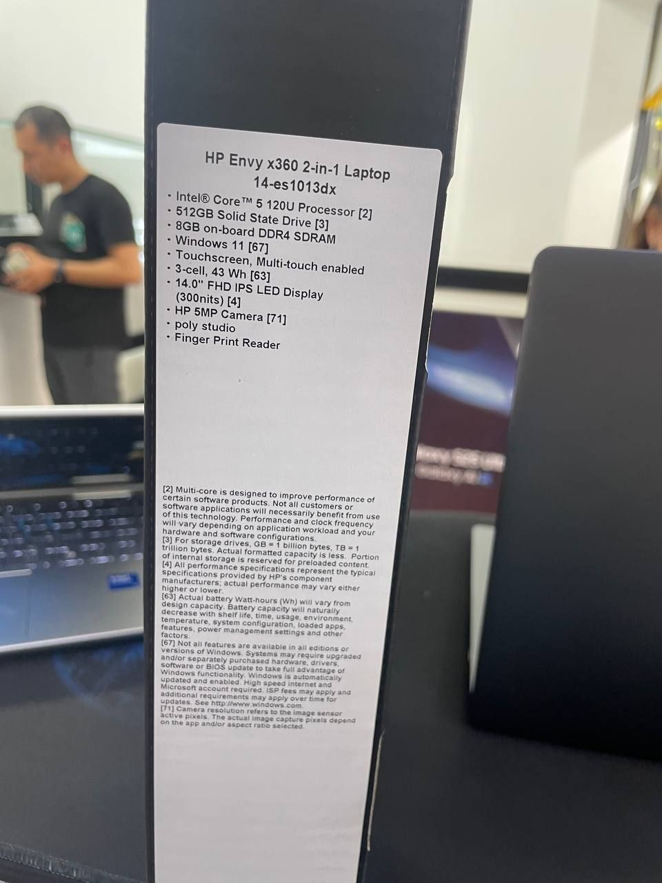 Продам бизнес ноутбук HP Envy x360, в отличном состоянии, с коробой