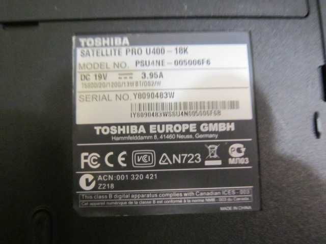 Laptop TOSHIBA Sattellite Pro U400-18K