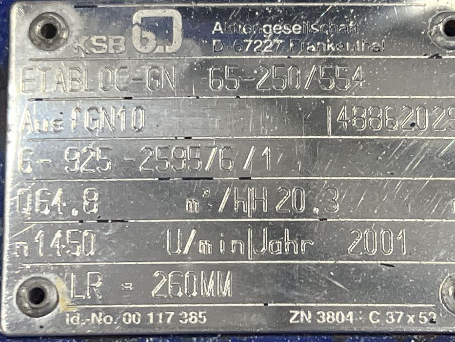 Водна помпа KSB Q 65 H 20