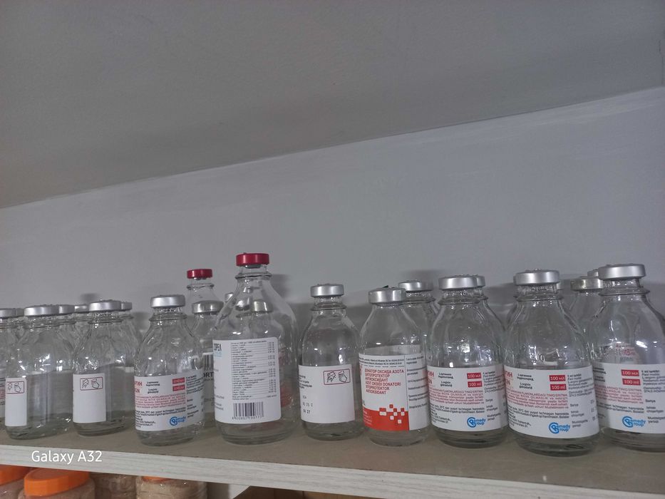 Bo'sh dori flakon shisha 100ml, 150ml, 200ml