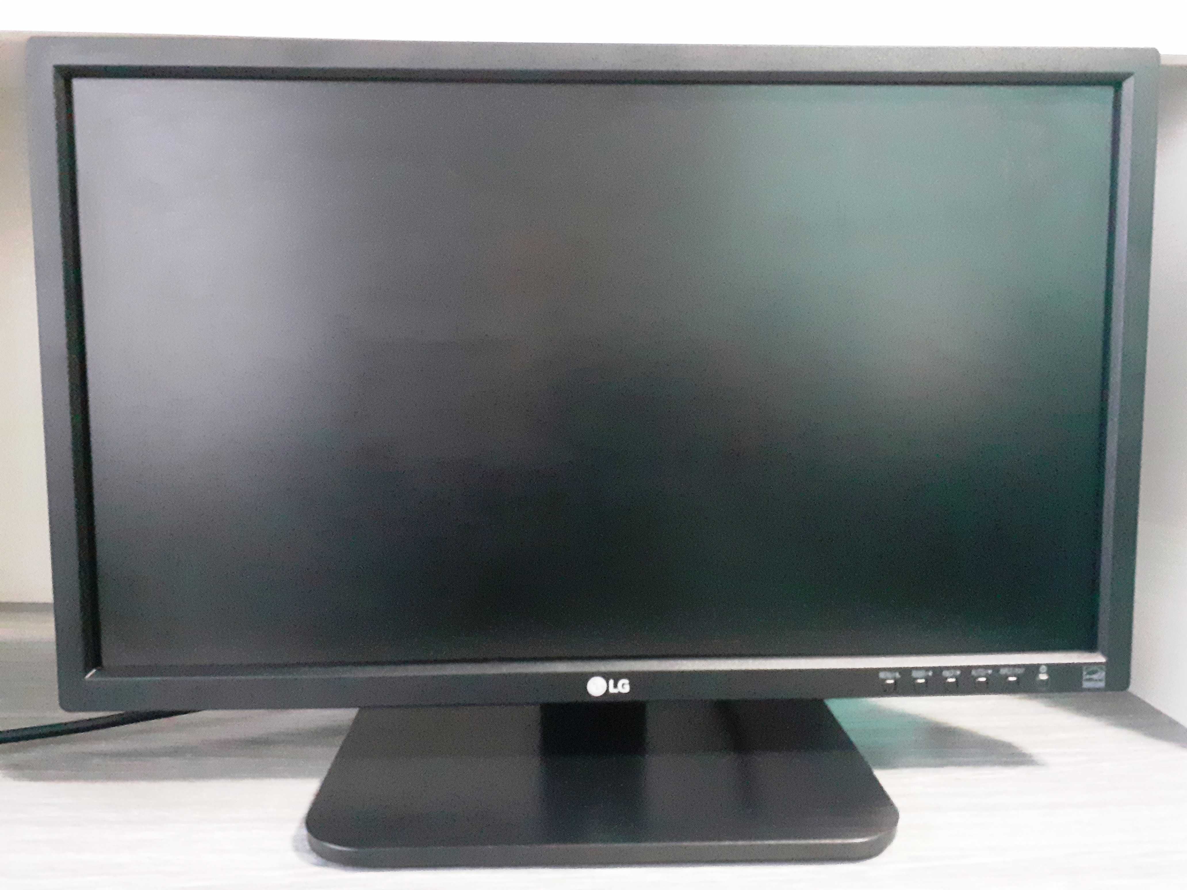 Monitor LED IPS LG 21.5", Full HD, VGA, DVI, USB, Negru, 22MB37PU-B