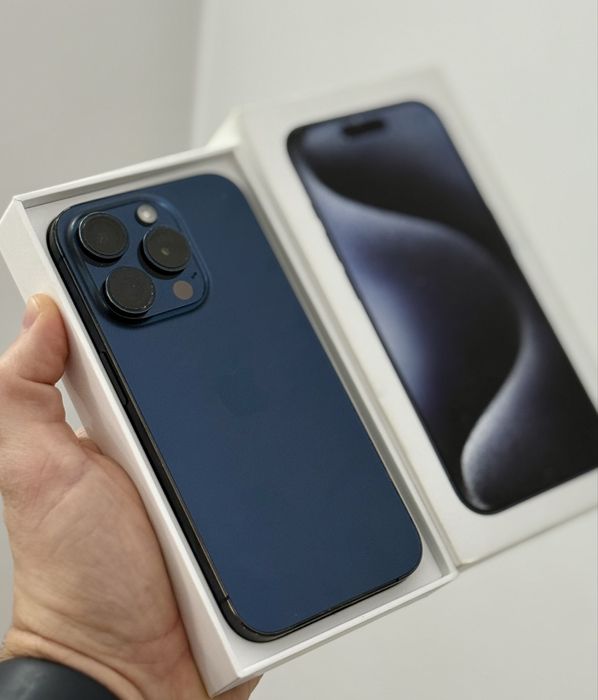 iPhone 15 Pro 128GB 88% esim Blue Titanium Neverlocked Albastru