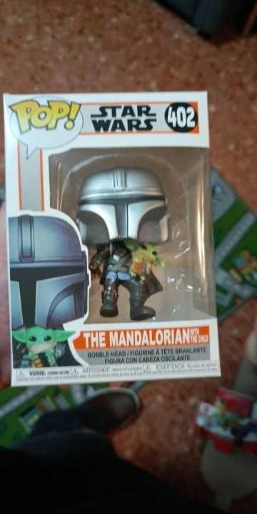 POP! Star Wars Mandalorian & the child Grogu, ръчно изработена фигурка