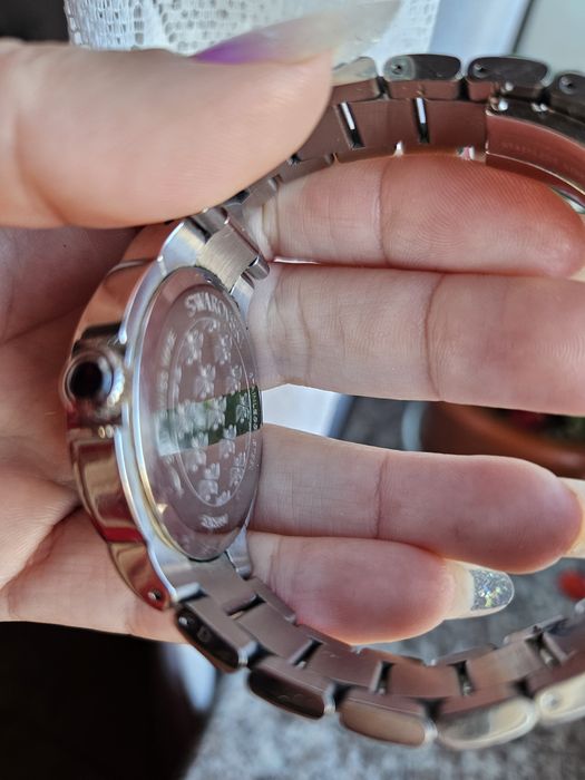 Ceas swarovski argintiu