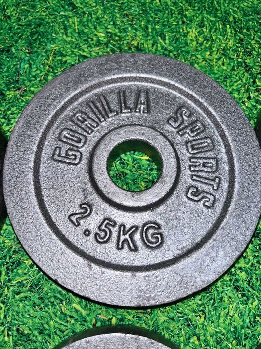 Set gantere cu discuri din fier 20kg 30/31mm
