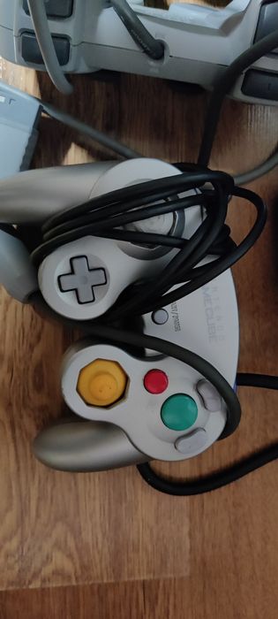 Consola Nintendo game cube silver maneta originala