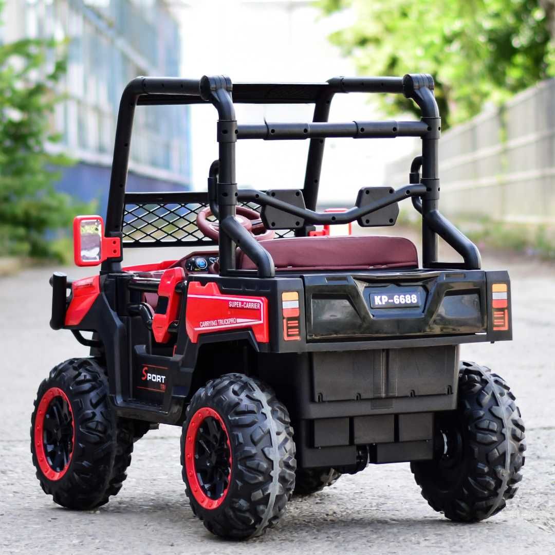 UTV electric 4x4, pentru 2 copii, Super-Carrier 140W 12V Premium