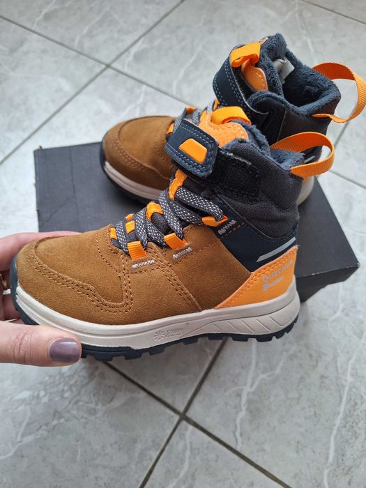 Детски непромокаеми кожени обувки за зима 23н