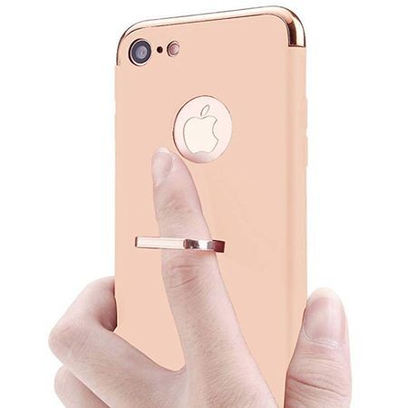 Husa pentru Apple iPhone 8 Plus, GloMax 3in1 Ring PerfectFit, Gold