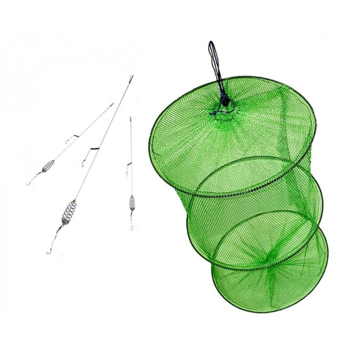 Set 3 lansete de 3 m cu mulinete si accesorii