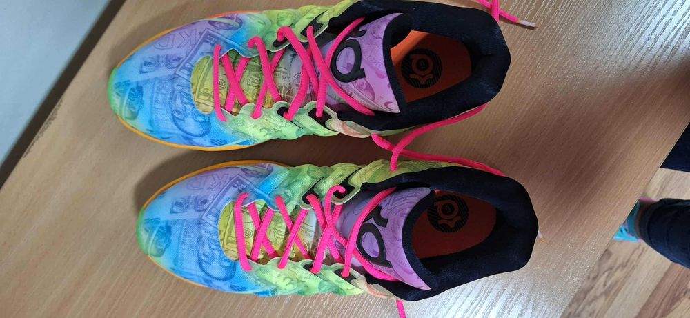 Nike KD 17 Basketball Barely Volt/Hyper Pink/Total Orange/Baltic Blue)