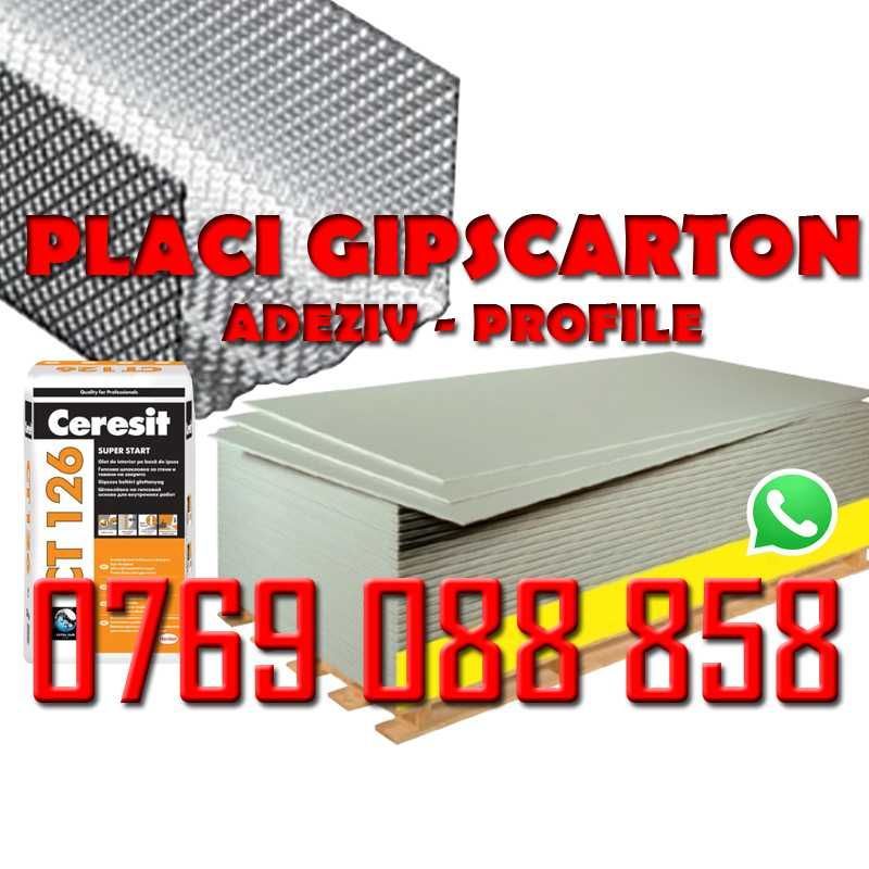 Gipscarton, adeziv, glet si accesorii pentru rigips - Targoviste