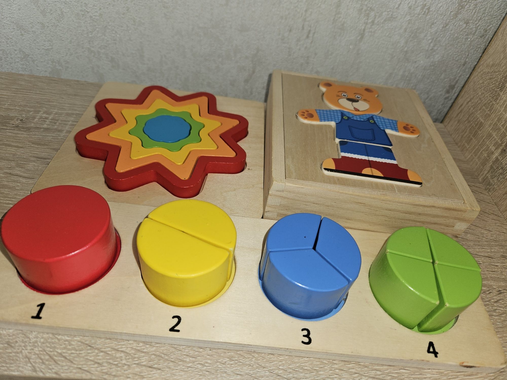 Lot jucării educative din lemn, Montessori