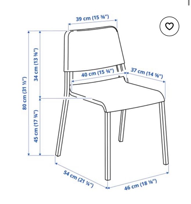 Трапезен стол TEODORES (Икеа)