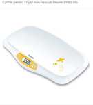 Cantar de bebelusi BEURER BY80, 20kg, alb-galben