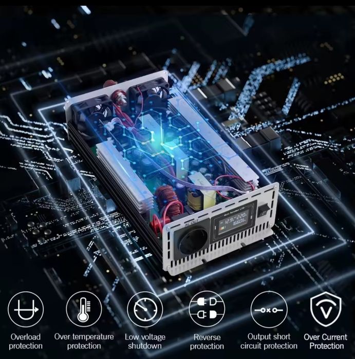 FDIK 12v 5000w инвертор