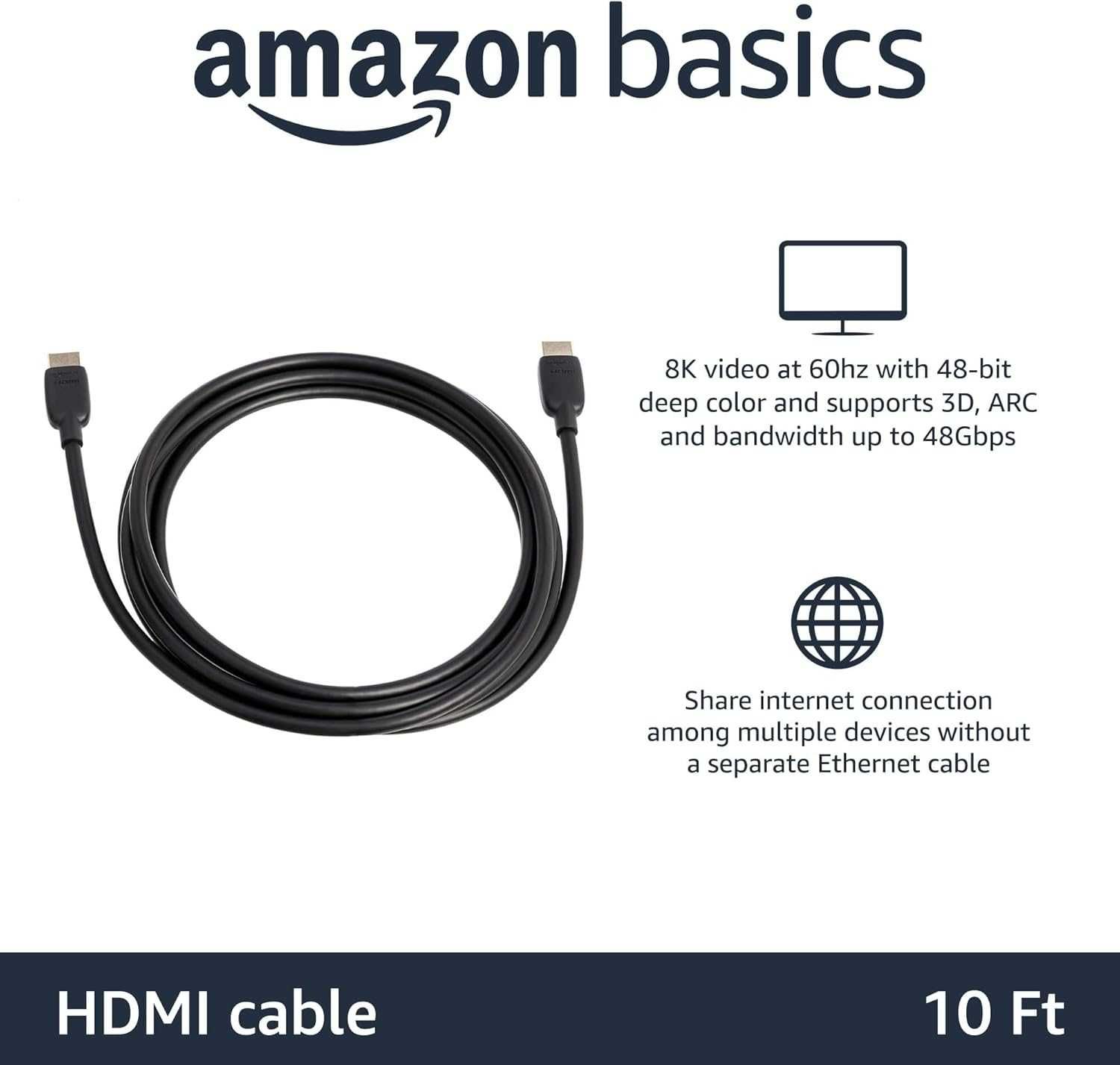 Сертифицированный кабель HDMI 2.1 длиной 3 М