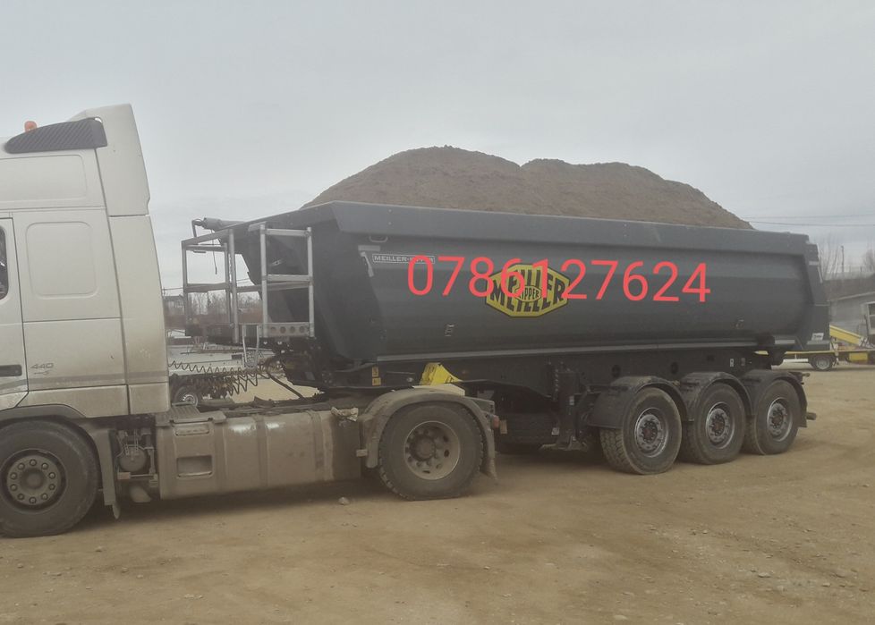 Vand/Transport Nisip Balast Piatra Agregate Balastiera Pamant sort