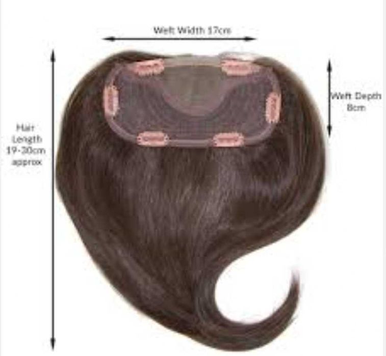 Semiperucă Jon Renau. Hair topper EasiFringe HD. Saten HD 8