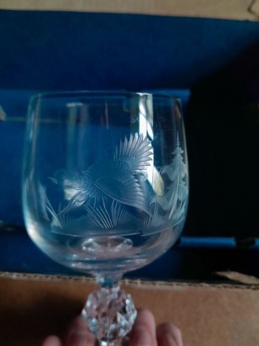 Бокалы из чешского хрусталя CLAUDIA (серия «Фазан»)