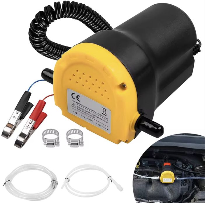 Pompa extractie 12V portabilă. Pompa transfer motorina si ulei