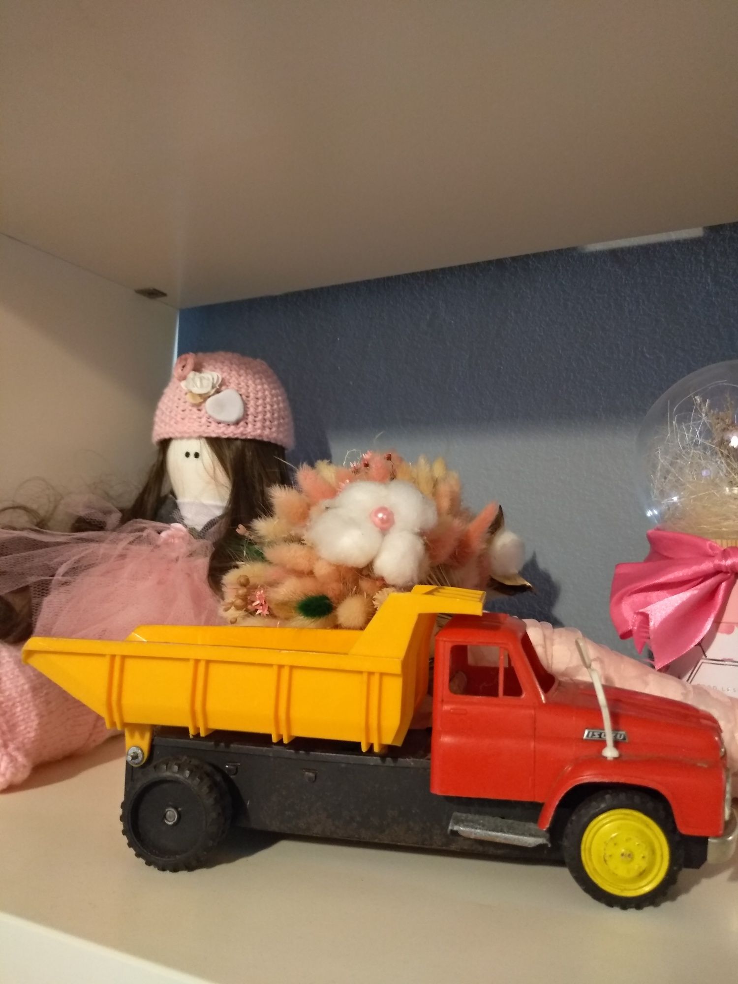 Vintage Isuzu Dump Truck Nomura Toy Tin
