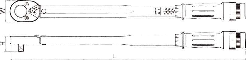 1/2" DR. 42-210 Nm Динамометричен ключ 418-T-150