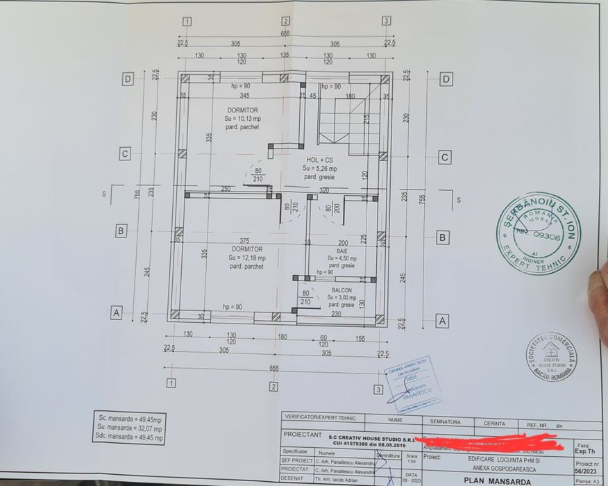 Teren intravilan 1.243 mp + construcție la roșu–oportunitate excelenta
