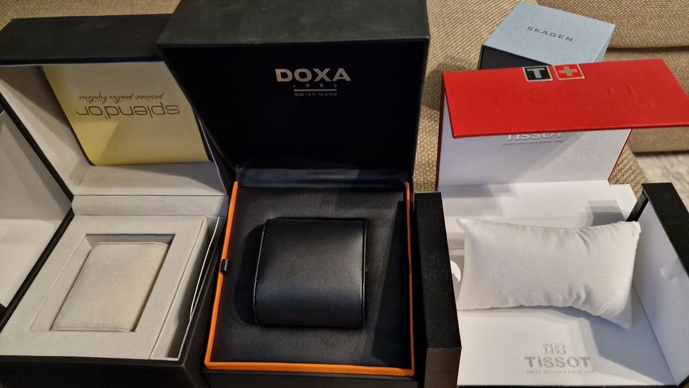 Cutii ceas, Doua,Atlantic, Tissot, Skagen originale