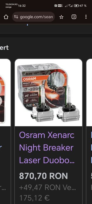 Vând OSRAM D3s noi