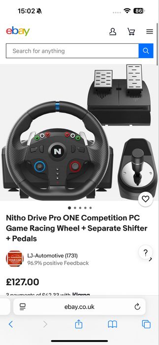 Volan gaming Nitho Drive Pro PC PS4 PS5 XBOX