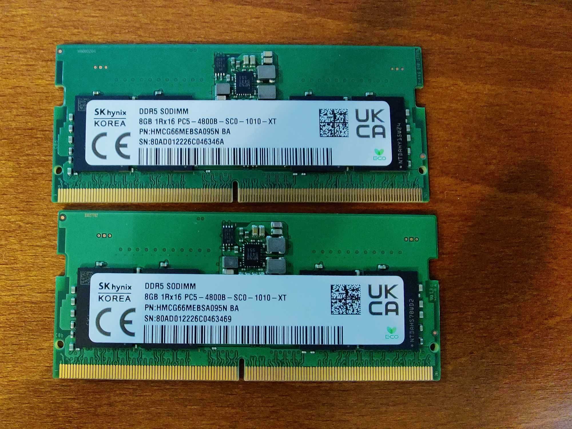 RAM памет за лаптоп 16GB (2x8) DDR5 4800MHz SODIMM SK Hynix