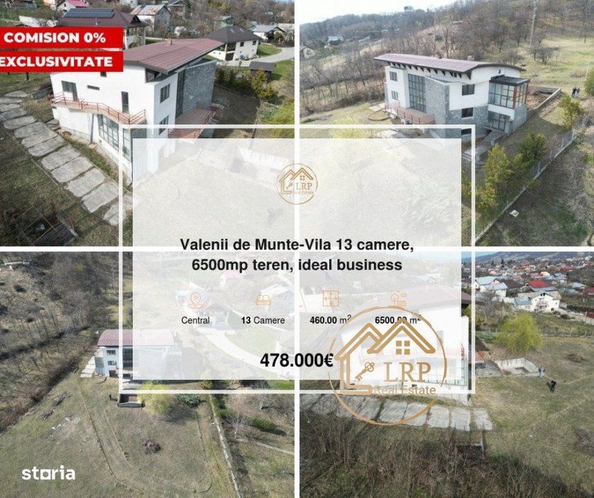 Valenii de Munte-Vila 13 camere, 6500mp teren, ideal business